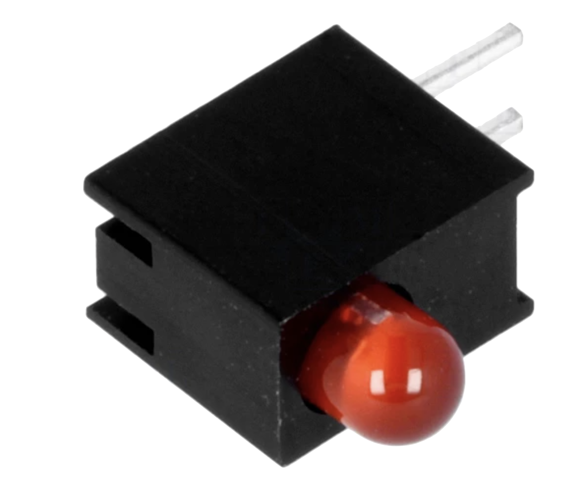 LED Vermelho de 3 mm com suporte
