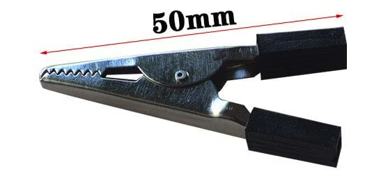 Pinça crocodilo 50 mm preta