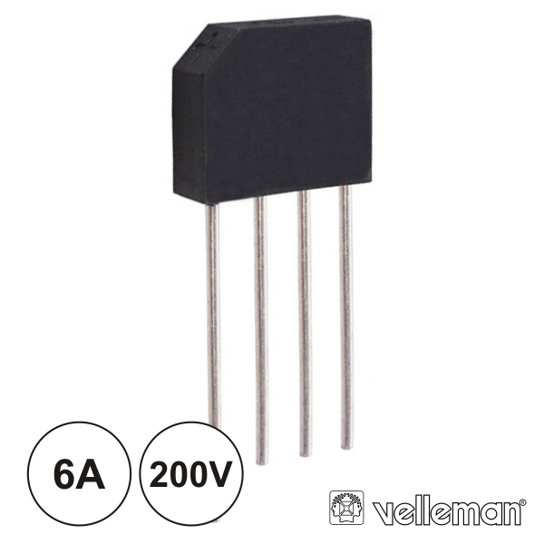 Ponte Rectificadora 200v 6a Rs603
