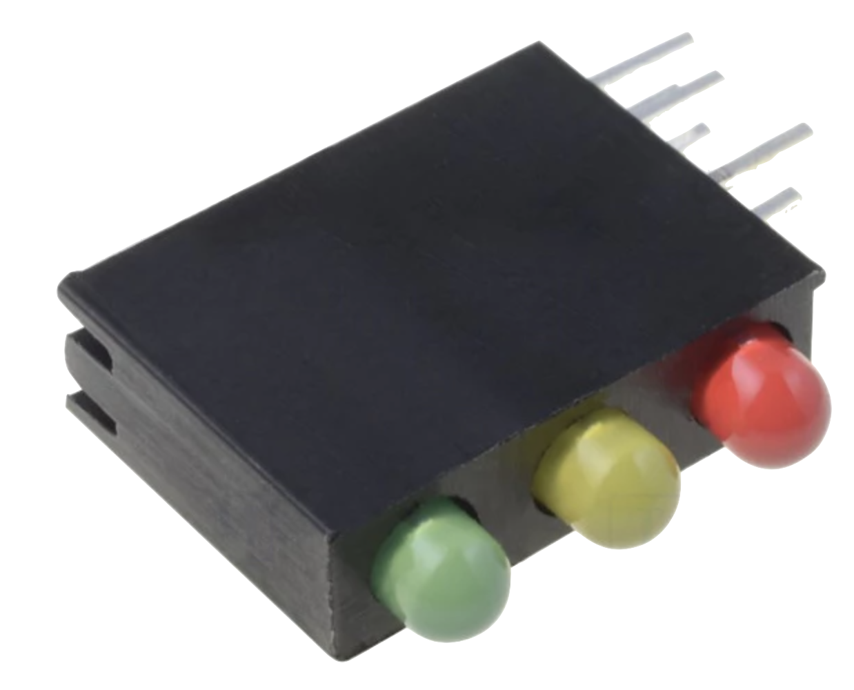 LEDS Tricolor de 3 mm com suporte