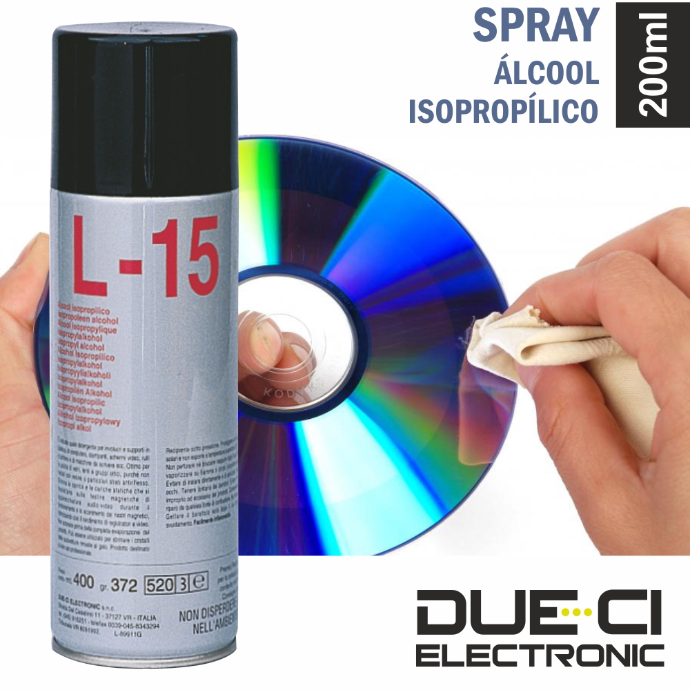Spray De 200Ml Álcool Isopropílico Due-Ci L-15