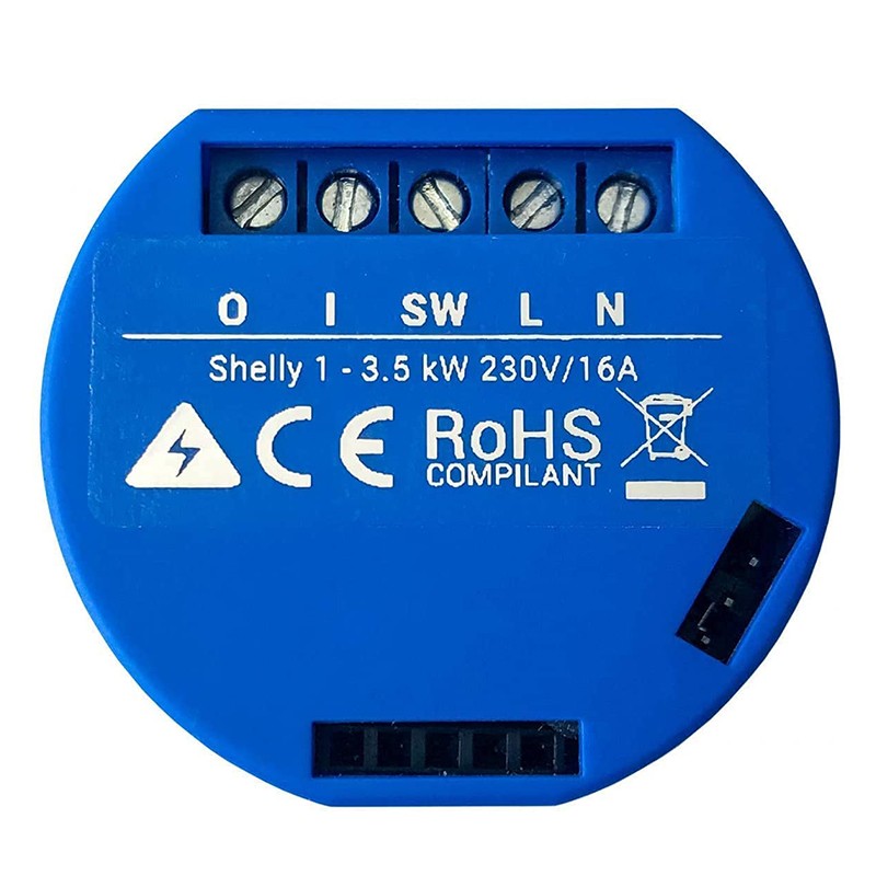 Módulo interruptor Wifi 110/230VAC 12VDC 30-50VDC 16A Shelly 1