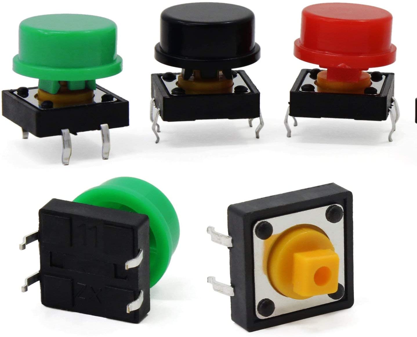 Botão de pressão azul para PCB