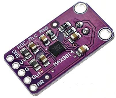 Placa módulo amplificador com microfone