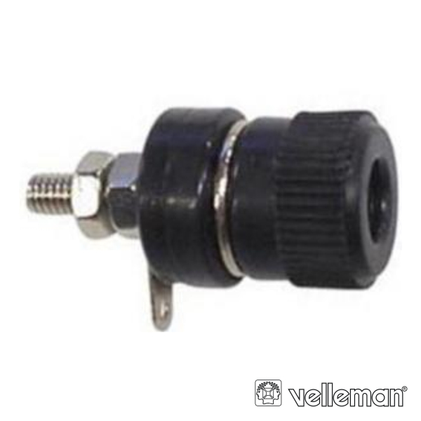 Ficha Banana Fêmea Painel Term, Rosca 32Mm Preto
