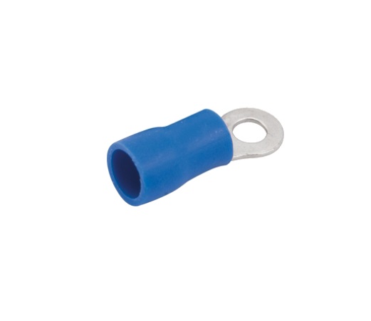 Terminal Redondo Isolado 5,3mm Azul