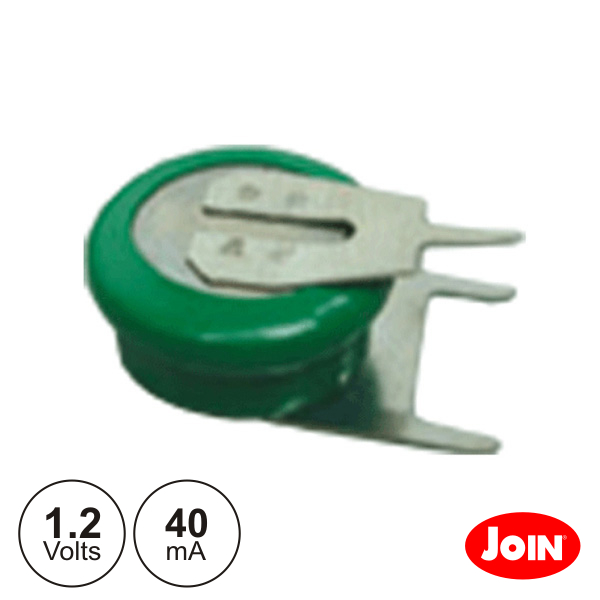 Bateria Ni-Mh 1,2V 40ma C/ Patilhas JOIN