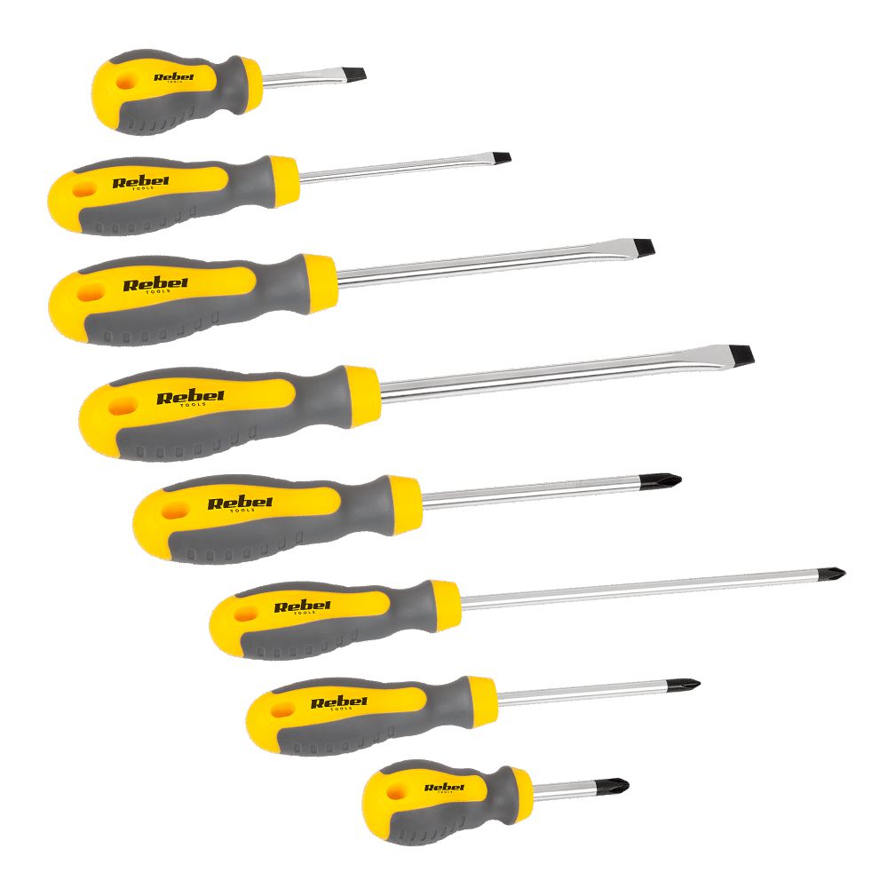 Conjunto de 8 Chaves Fendas/Philips
