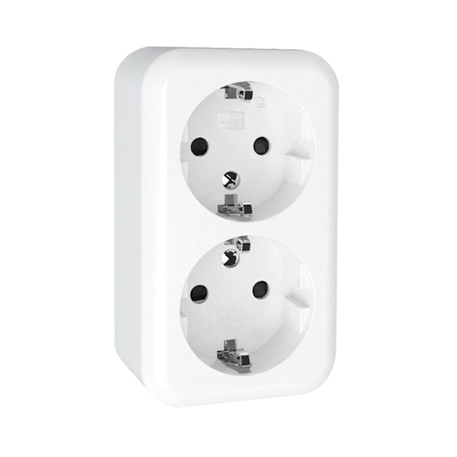 Tomada de Superficie Dupla Tipo F Schuko