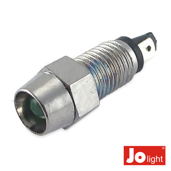 LED 5mm Alto Brilho Verde C/Suporte Metalico Jolight