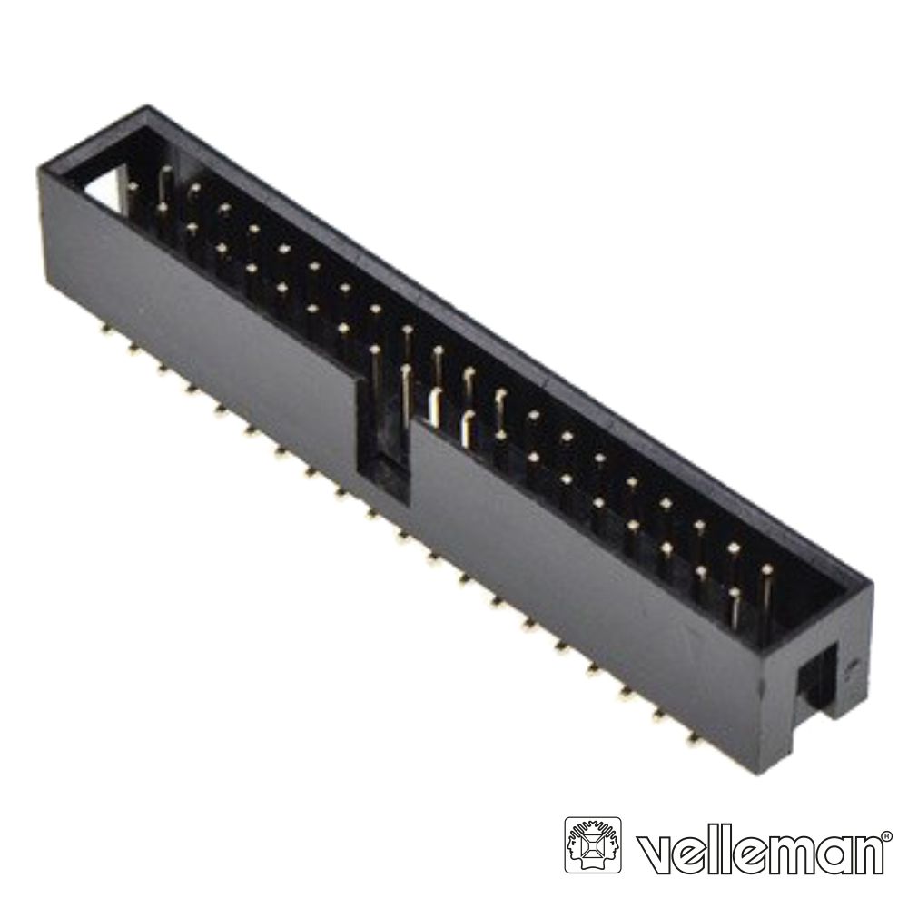 Ficha Conectora Macho P/ Ci Recto 2,54mm 40p VELLEMAN