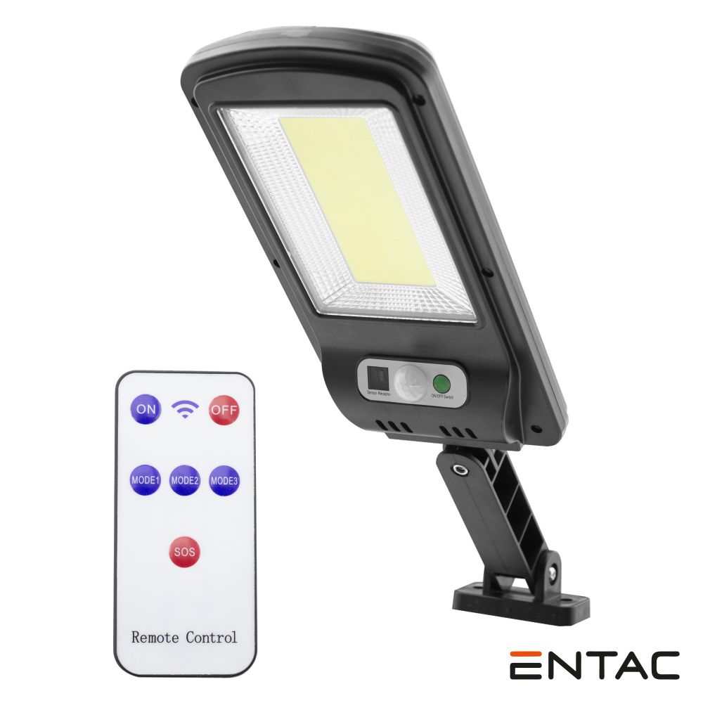 Candeeiro Solar LED IP65 C/ Sensor Movimentos/Comando ENTAC