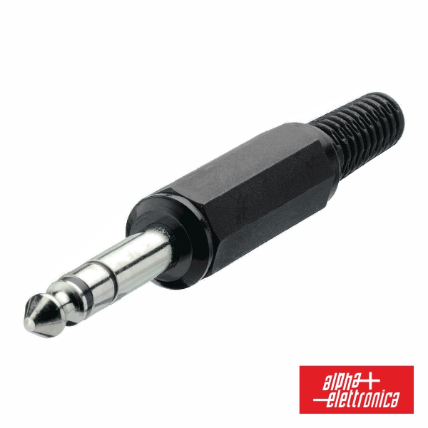 Ficha Jack 6,35mm Macho St C/ Proteção De Cabo