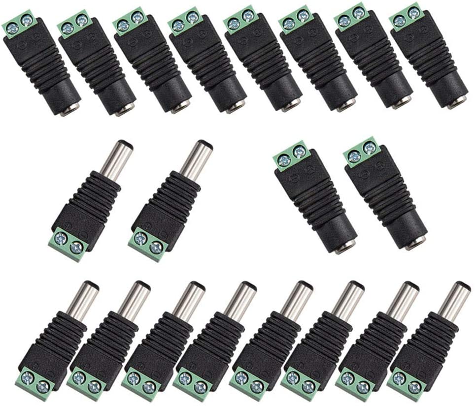 Conector jack 5,5 x 2,1 mm macho