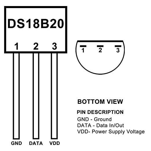 DS18B20 Sensor de Temperatura Digital compatível com Arduino e Raspberry Pi