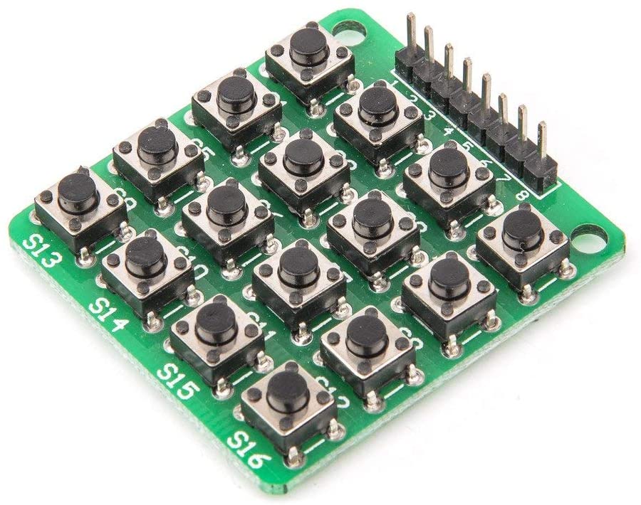 Placa módulo teclado 4 x 4 Matriz 16 botões