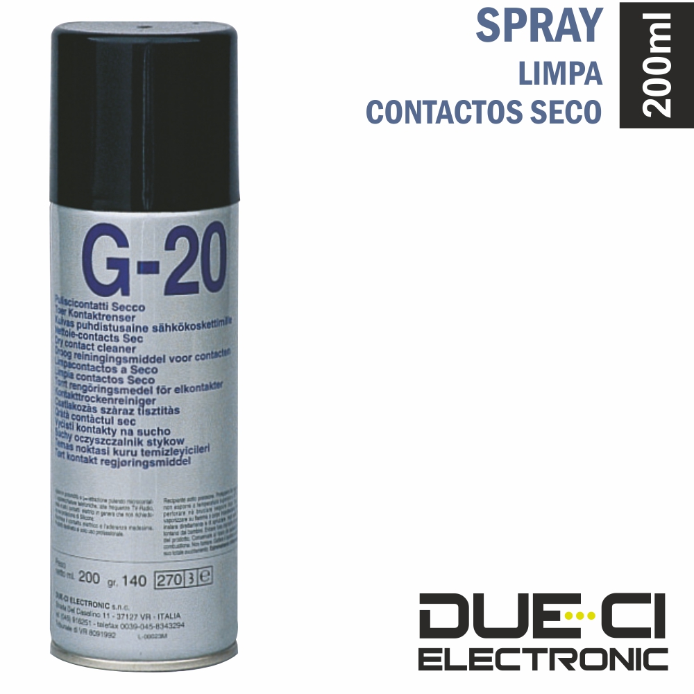 Spray De 200Ml Limpa Contactos Seco Due-Ci