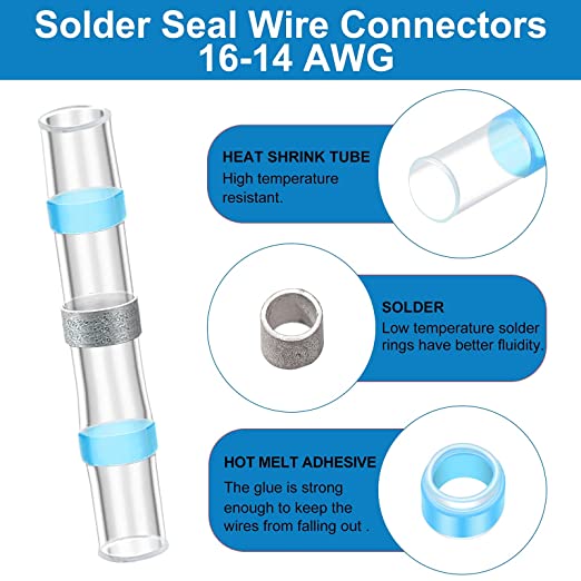 Ligador autosoldante 1,5 - 2,5 mm AWG 16-14 Azul