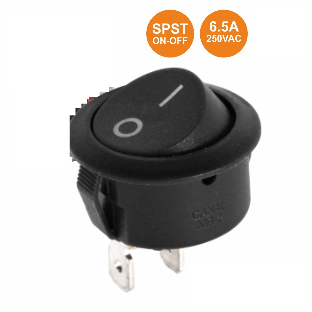 Interruptor basculante com luz 6,5a-250v Spst On-Off