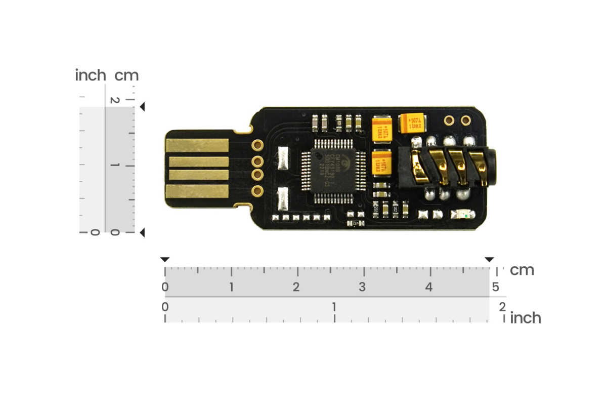Mini USB External Sound Card, NVIDIA Jetson Nano, Raspberry Pi 400