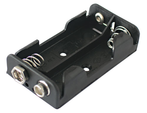 Batteriholder TIPA 2xR6/AA/UM3 med klips