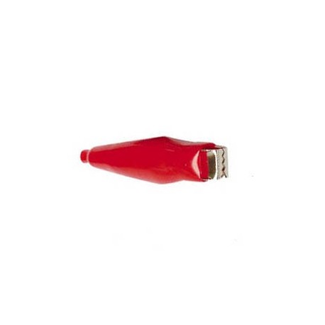 Pince crocodile 65 mm à souder - rouge
