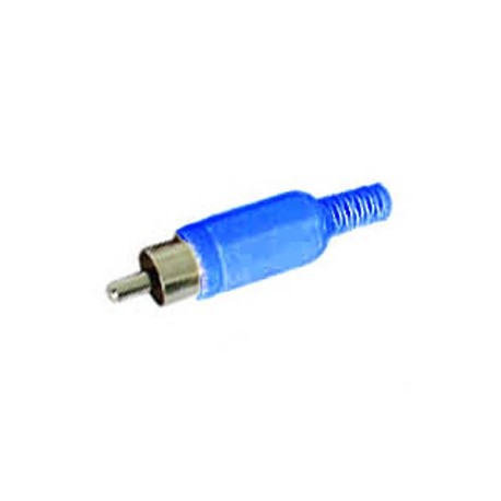 Connecteur RCA mâle (bleu)