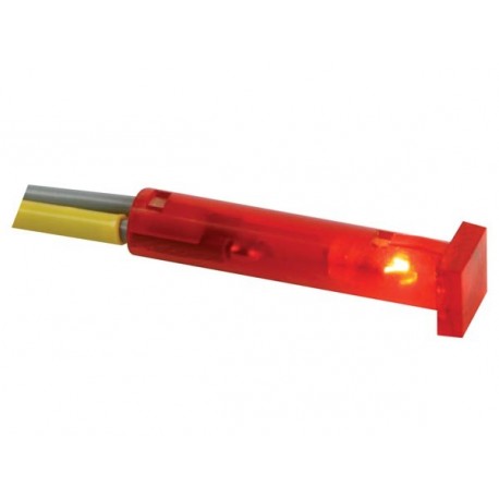 Voyant rouge carré 7x7mm 24V