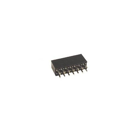 Connecteur femelle 2x7 (double) pour CI