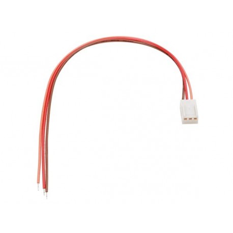 Connecteur femelle avec câble 3 contacts