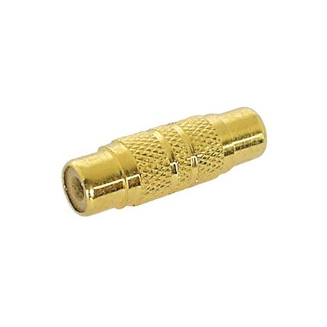 Adaptateur RCA femelle - femelle dorées