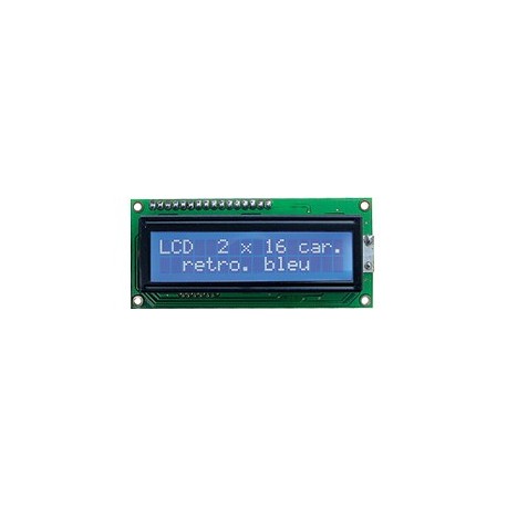 Afficheur LCD 2 x 16 caractères (bleu)