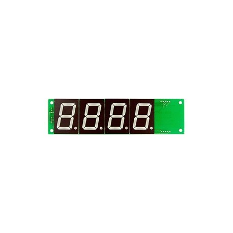 Grand afficheur rouge 4 digits à commande série