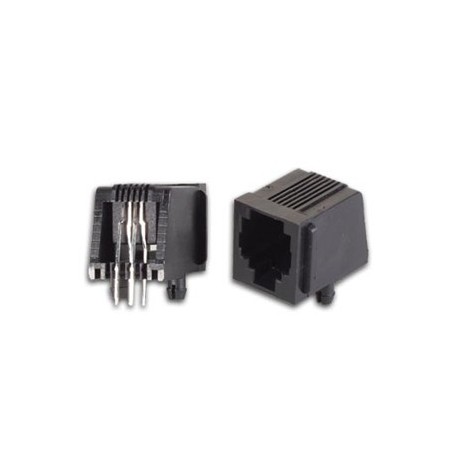 Connecteur RJ11 femelle à souder sur CI