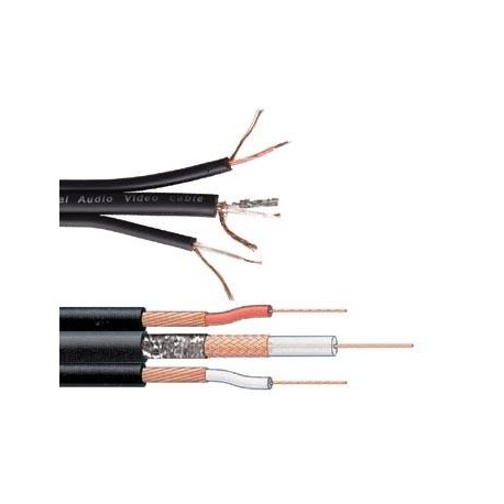Câble stéréo + vidéo 75 ohms