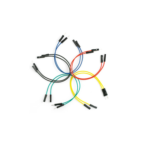 Jeu de 10 straps flexibles M-F (15 cm)