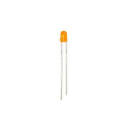 Led standard 3mm - orange diffusant