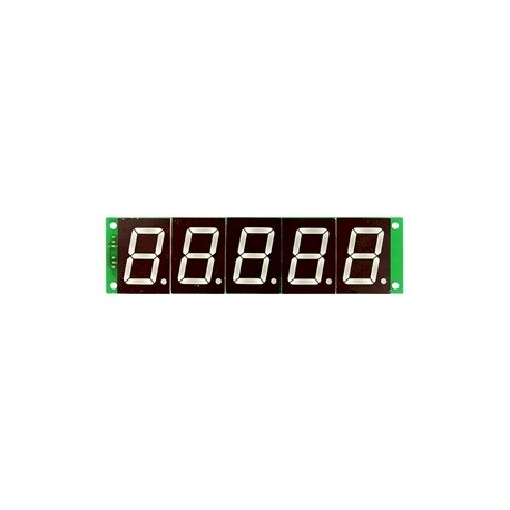 Grand afficheur rouge 5 digits à commande série
