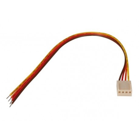 Connecteur femelle avec câble 4 contacts
