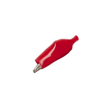 Pince crocodile 44 mm à souder - rouge