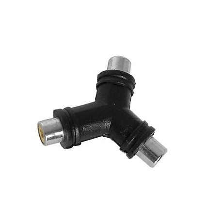 Adaptateur 2 x RCA femelles - RCA femelle
