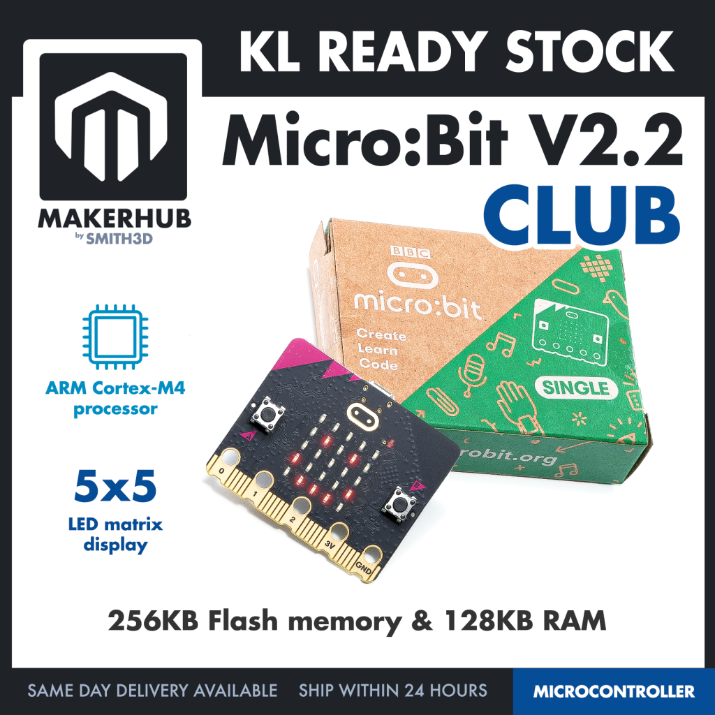 MicroBit V2.2 Go Bundle RBT Tahun 5 & 6 Junior Kit STEM Coding - MakerHub Malaysia: Robotic and Electronic Supplies
