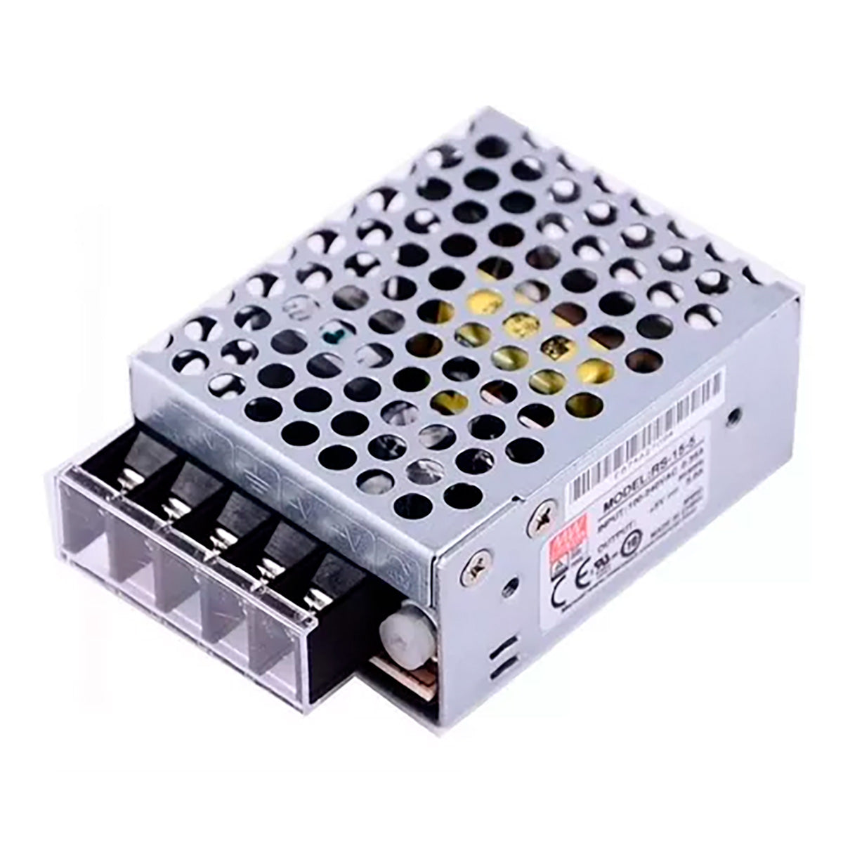 Fuente 5V 3A 15W Mean Well RS-15-5 Enclosed IoT Sensor