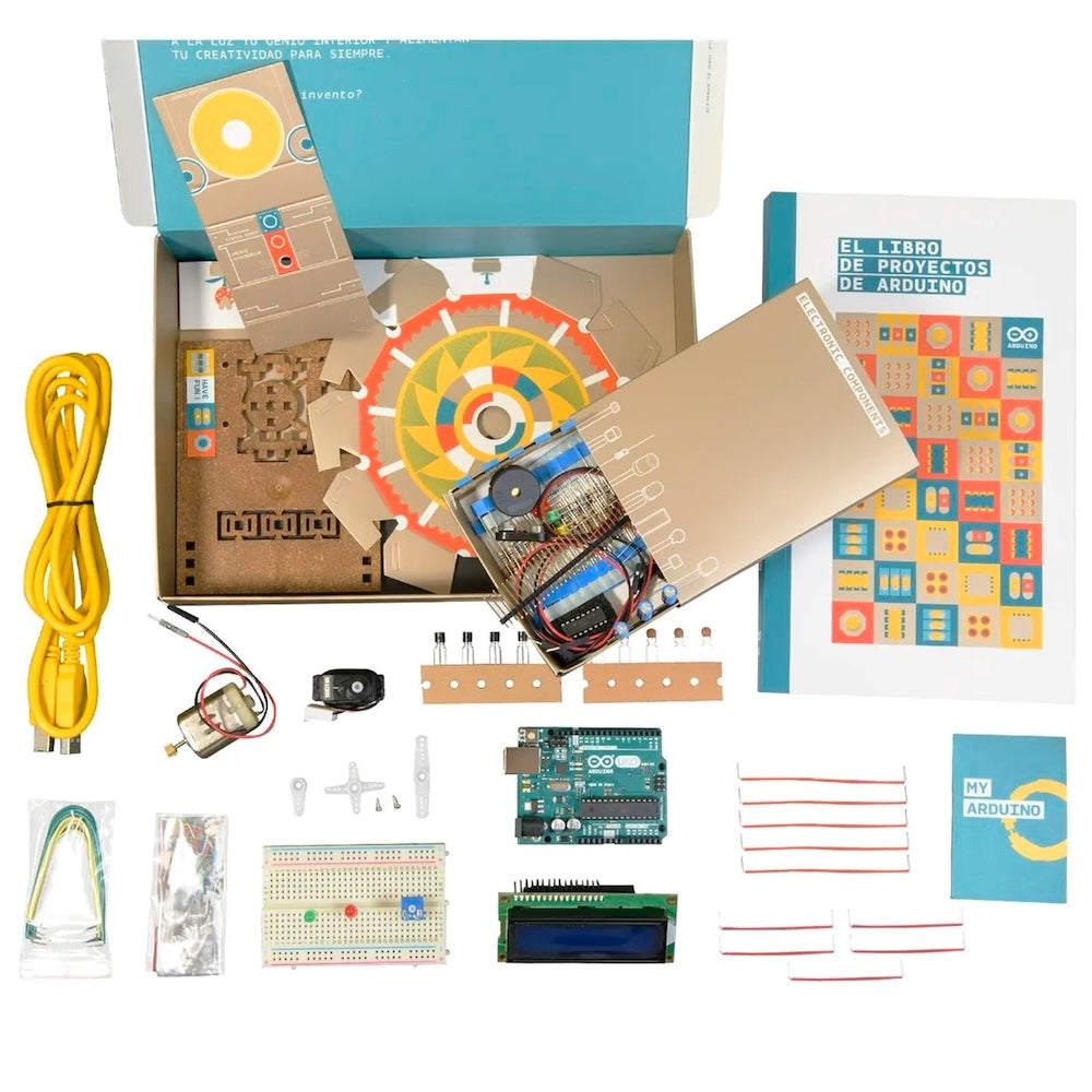 Kit Arduino Starter Original UNO R3 K030007 Libro Español