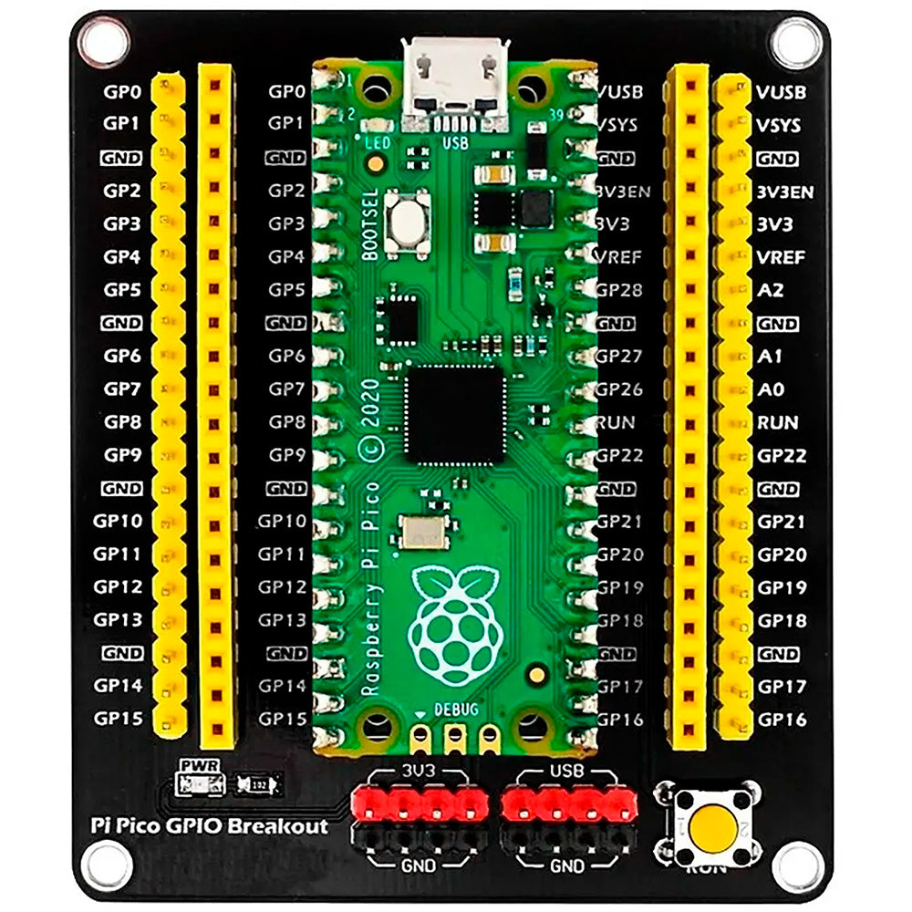 Tarjeta Expansión GPIO Terminales Borneras Raspberry Pi Pico