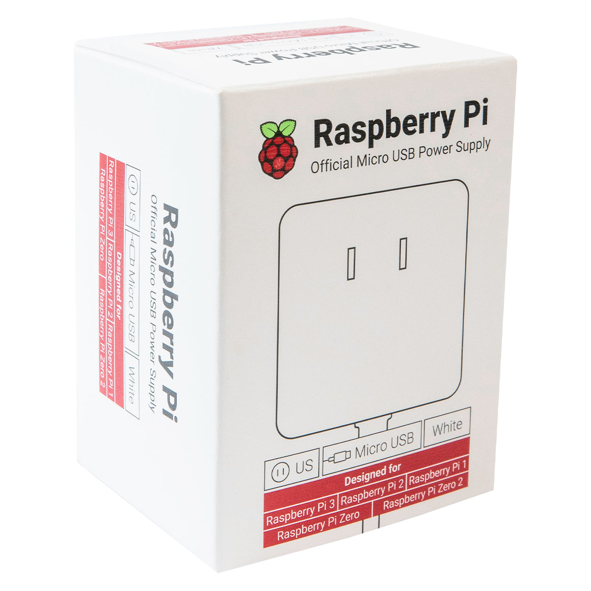 Fuente Oficial Raspberry Pi 12.5W Micro USB (5.1V 2.5A) - Color Blanco