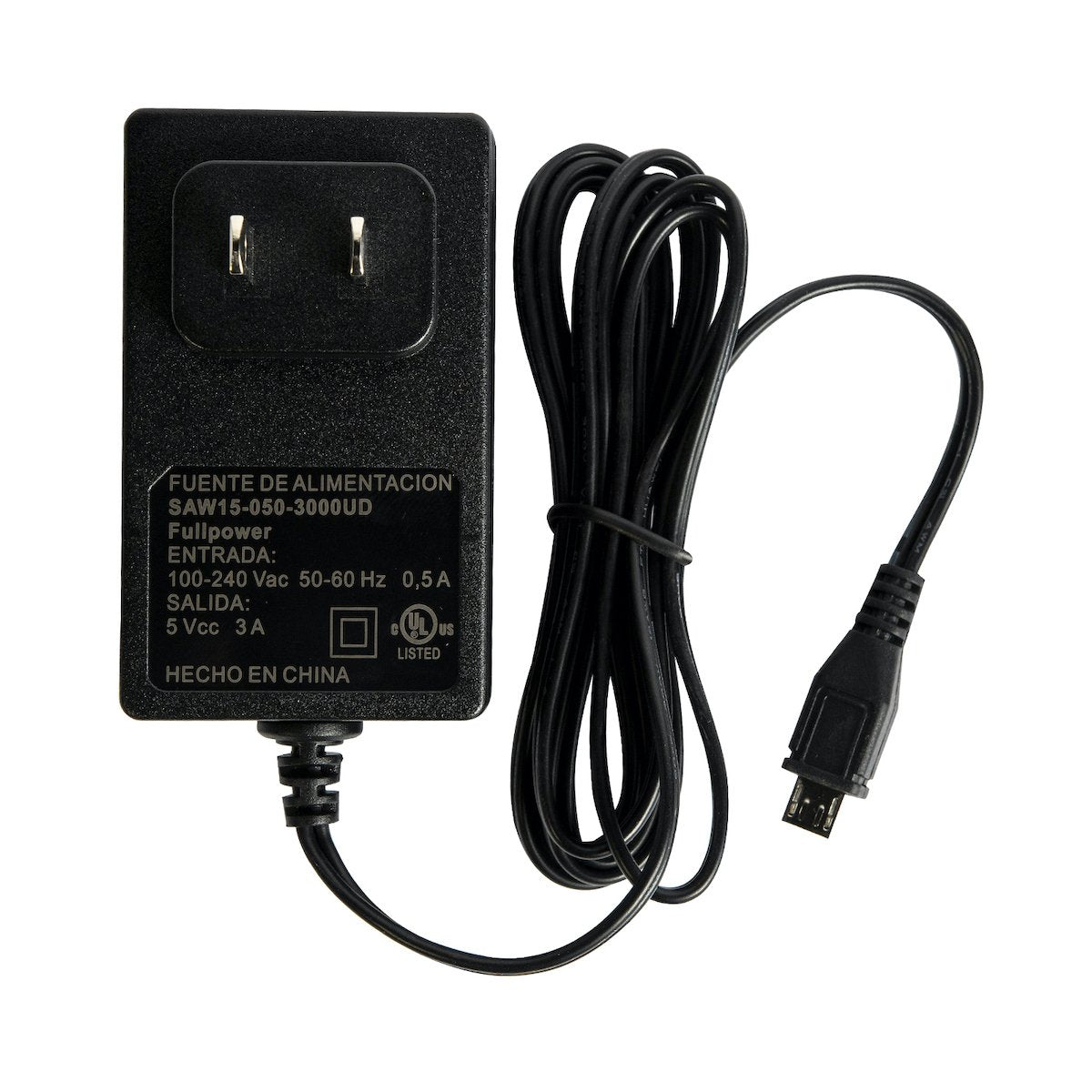 Eliminador 5V 3A microUSB para Raspberry Pi 3
