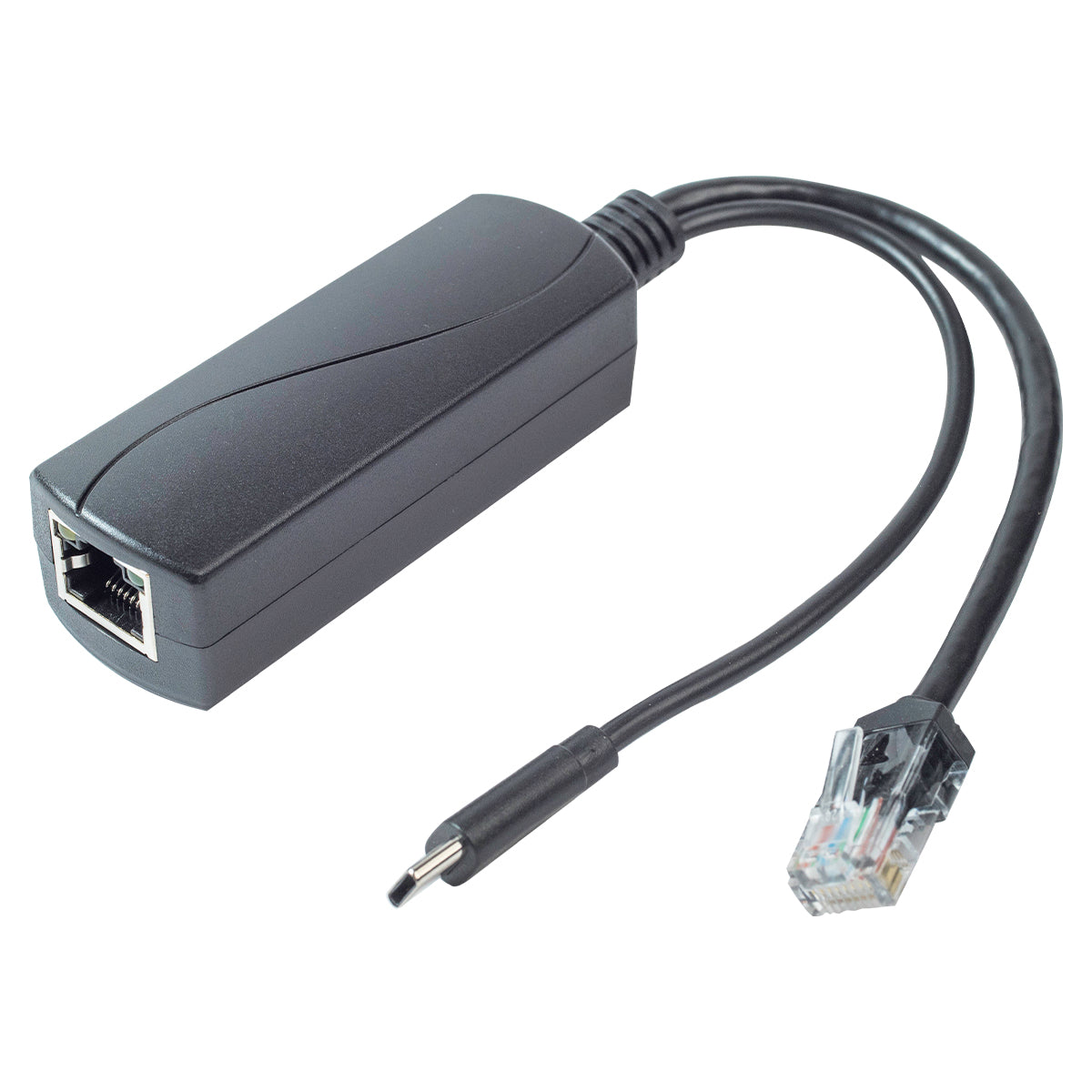 Splitter PoE a USB-C 5V 3A Gigabit 1000Mbps IEEE 802.3af