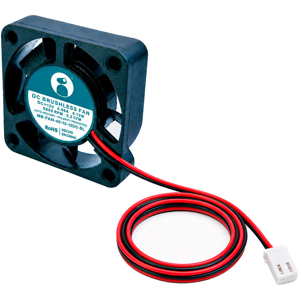 Ventilador Axial 40x10mm 12V Silencioso Gabinete SBC Mini PC