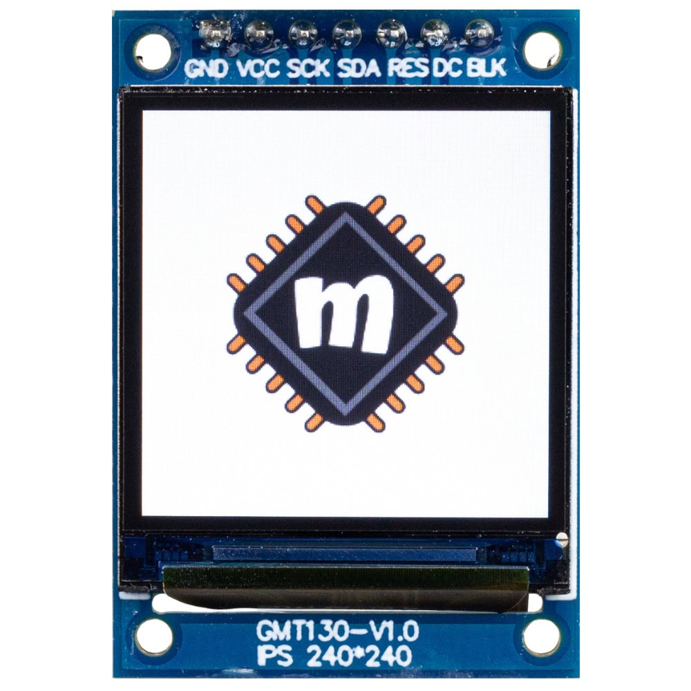 Wyświetlacz graficzny TFT IPS 1,3" 240x240px SPI - Sklep msalamon